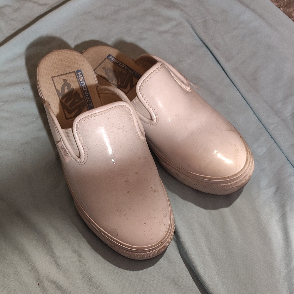 Vans Kids White Slip-On Sneakers